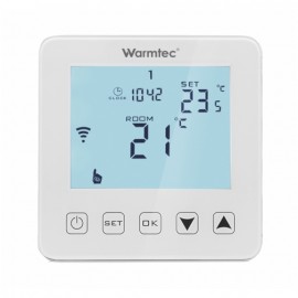 PRT-01 Warmtec  regulator temperatury WiFi z czujnikiem powietrznym lub podłogowym biały